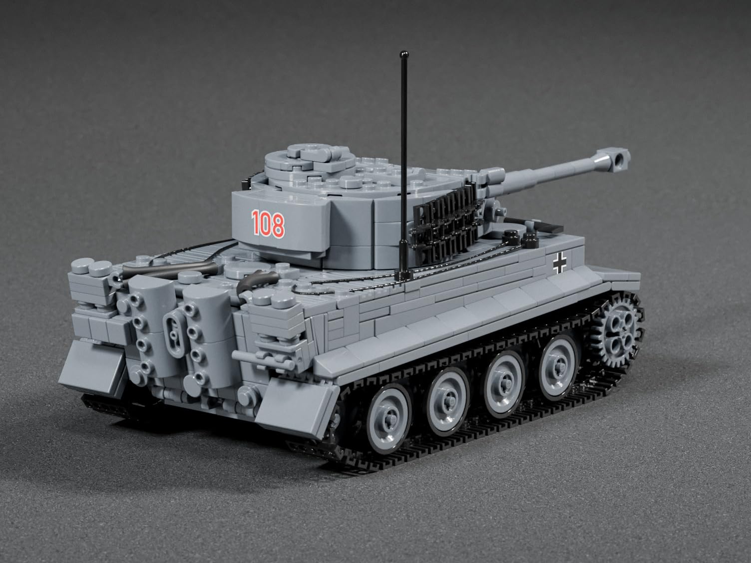 Buildarmy WW2 Germania Tiger 1 Tank 1:33 Costruzione Mattoni Kit