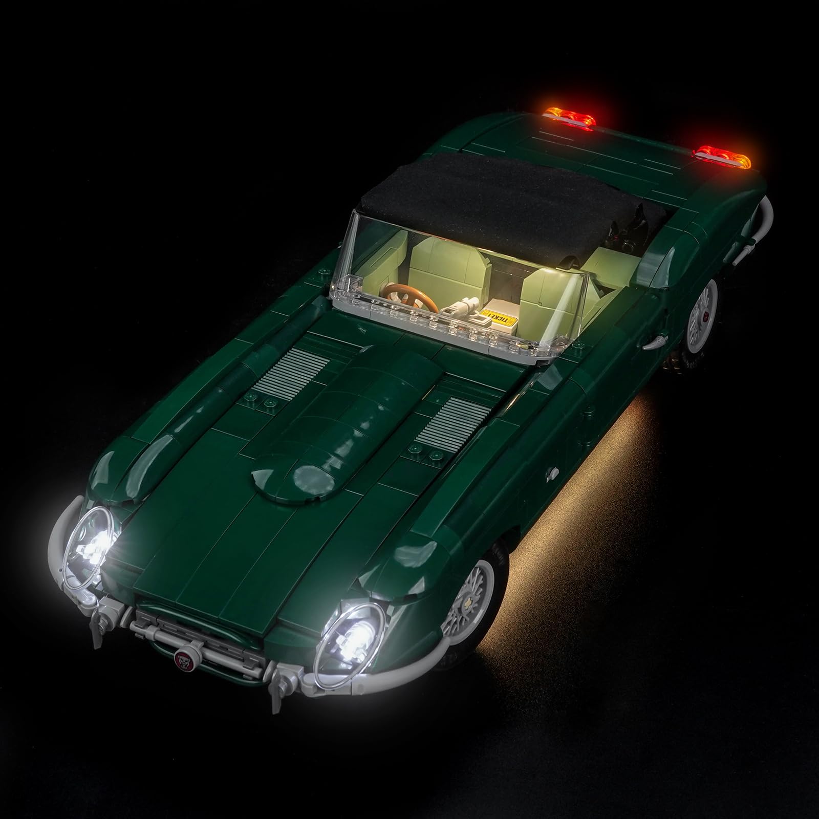 BrickBling Fernbedienung Licht-Kit Kompatibel mit Lego 11381 Jaguar E-Type