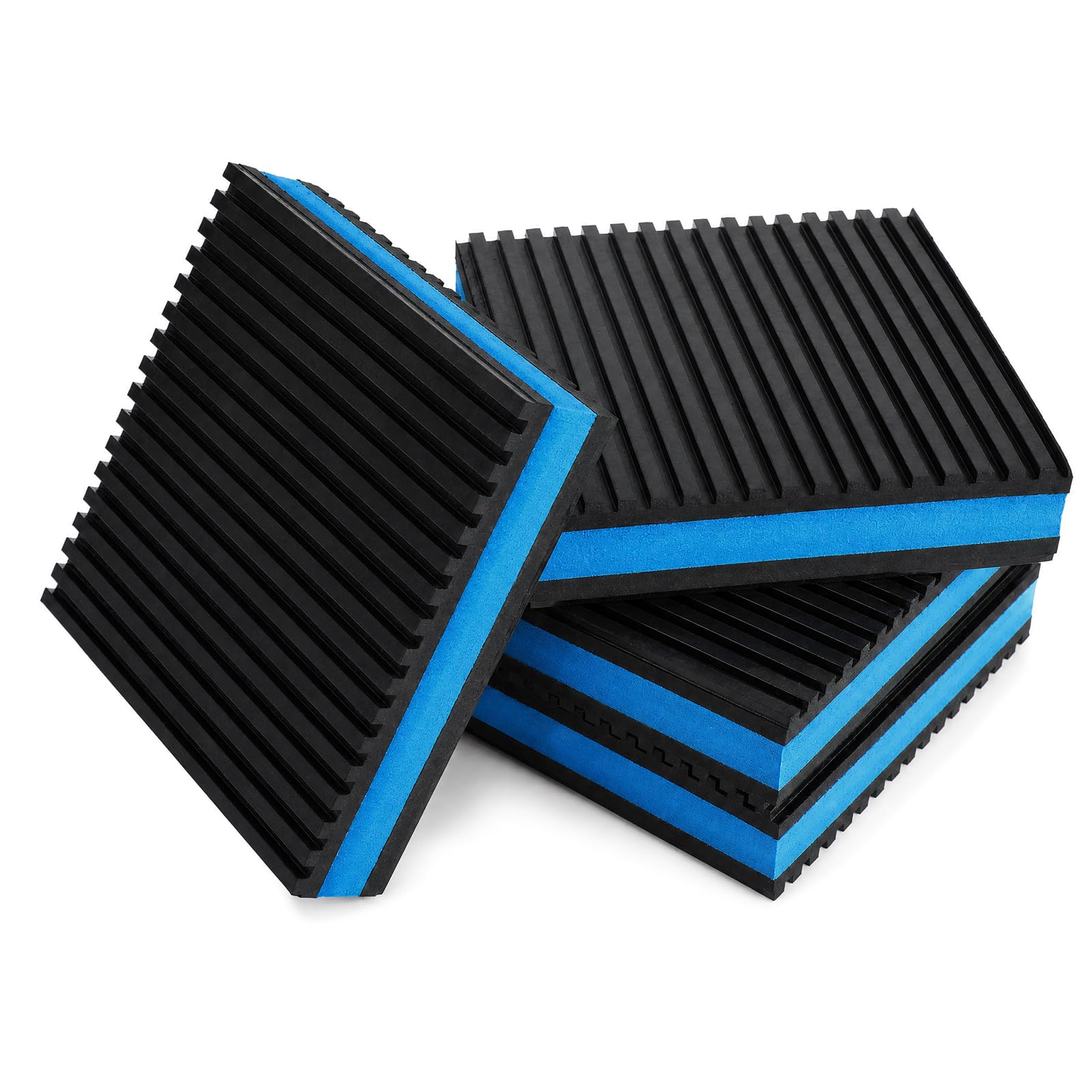 4PCS Rubber Anti Vibration Pads, Square EVA Anti Vibration Mat