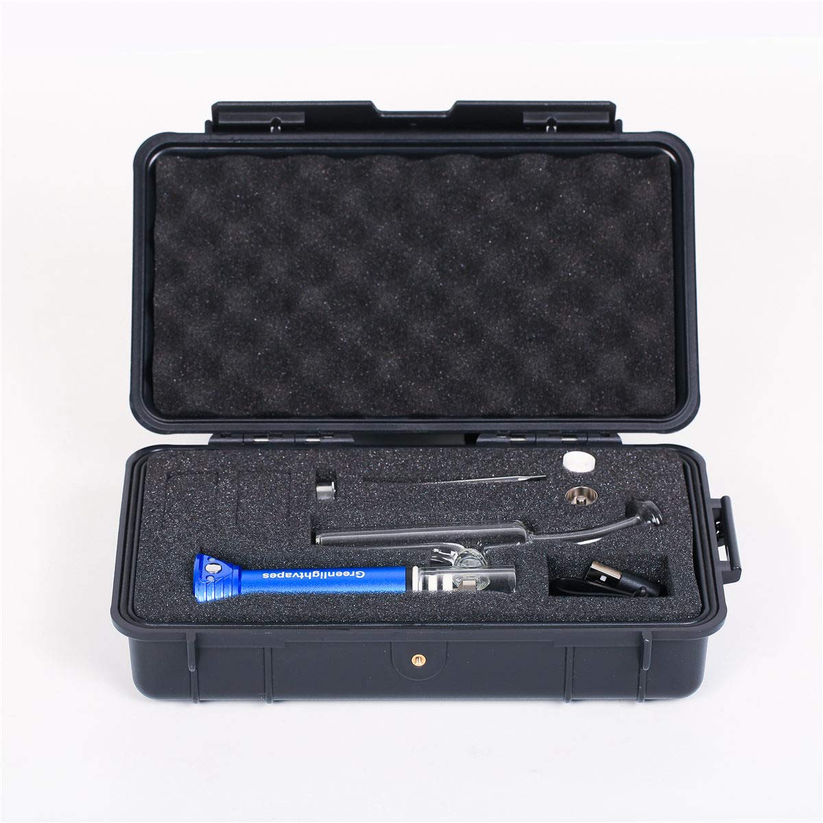 G9 Henail Mini Pipa De Vidrio De Agua Botella De Paja Cristalería Shisha Chicha - Azul