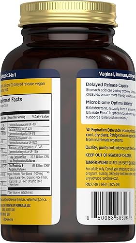Miniatura 3 de Renew Life Ultimate Flora Probiotics for Women 65 mil millones de UFC Cápsulas veganas de liberación retardada Vaginal Salud digestiva Salud