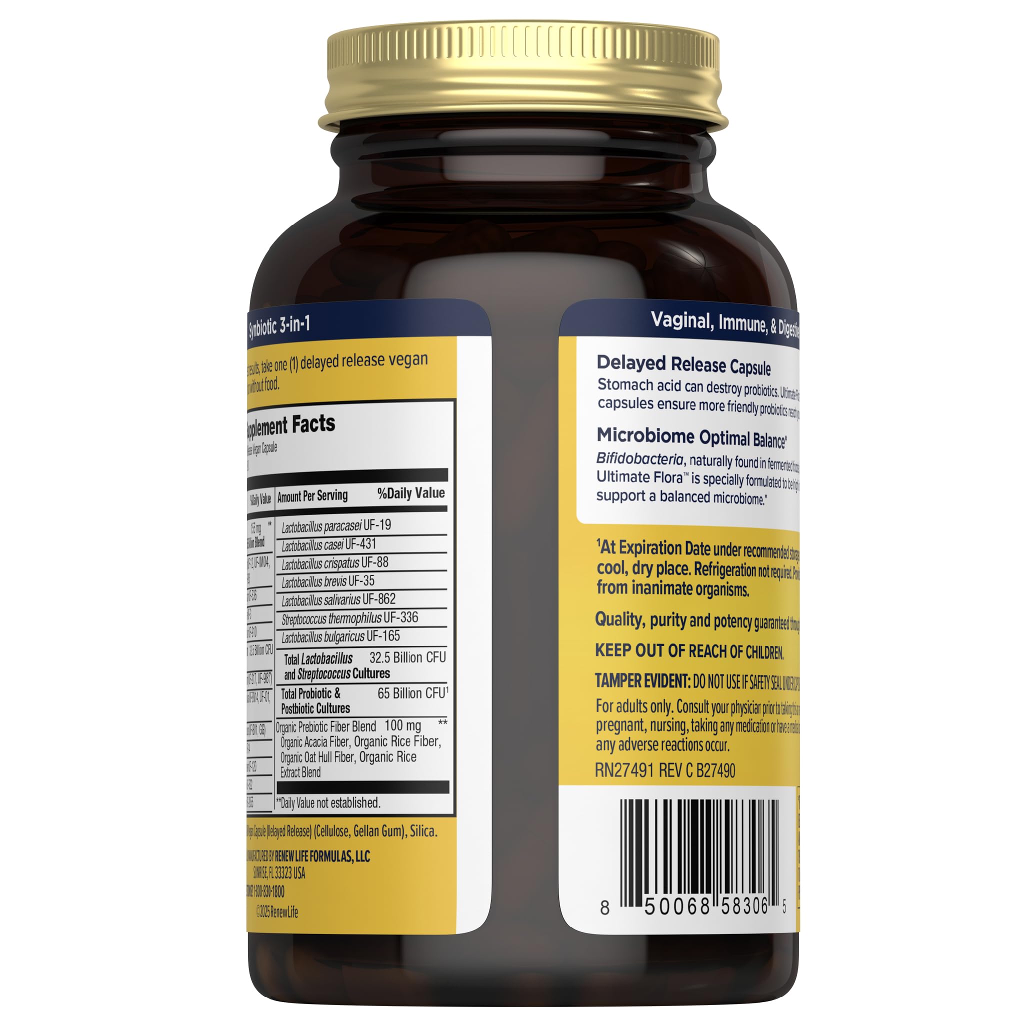 Renew Life Ultimate Flora Womens Probiotic 65 Billion CFU — Amazon image 3