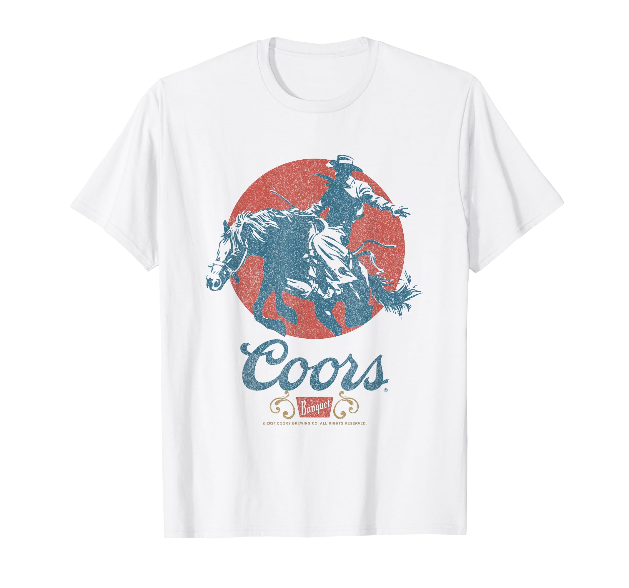 Longhorn Banquet Vintage Rodeo Label T-Shirt