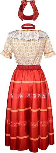 Miniatura 3 de Dolores Luisa - Vestido de disfraz para mujer, disfraz familiar Madrigal, Halloween, cosplay, fiesta, disfraz Adutls