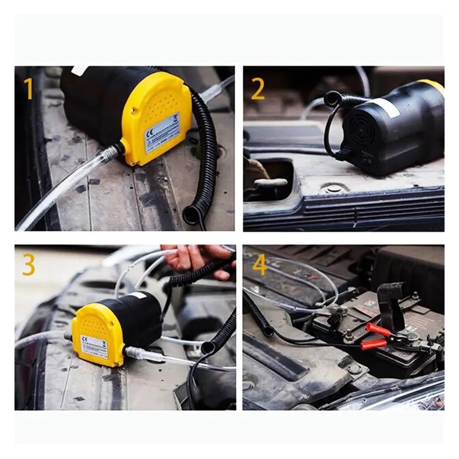 Para bomba de succión aceite coche 12V Extractor sumidero fluido diésel recuperación transferencia combustible barco eléctrico para motocicleta Bomba Moto Gasolina