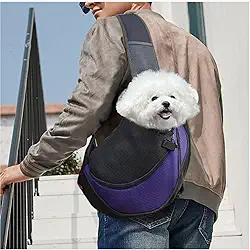 Bolsa para transporte de animais de estimação, bolsa de ombro para cães pequenos, mochila de gato para viagens ao ar livre, adequada para cães e gatos pequenos