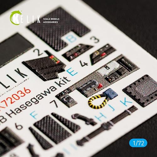 Miniatura 3 de K72036 1/72 F-35B Calcomanías interiores 3D para kit de modelo a escala Hasegawa