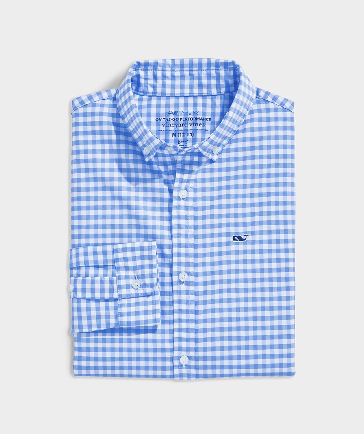 Vineyard Vines Boys On-The-go Gingham Button-Down Shirt - Image 2