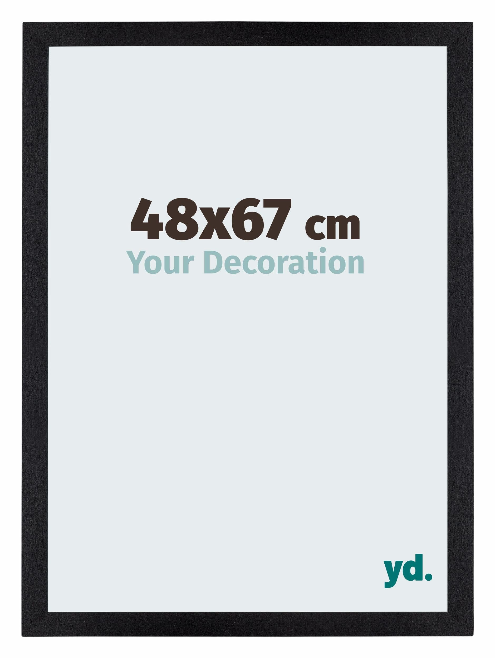 Your Decoration - Puzzle frame 48x67 - Black Matte - Puzzle frame 500-1000 Pieces - MDF Photoframe - Mura