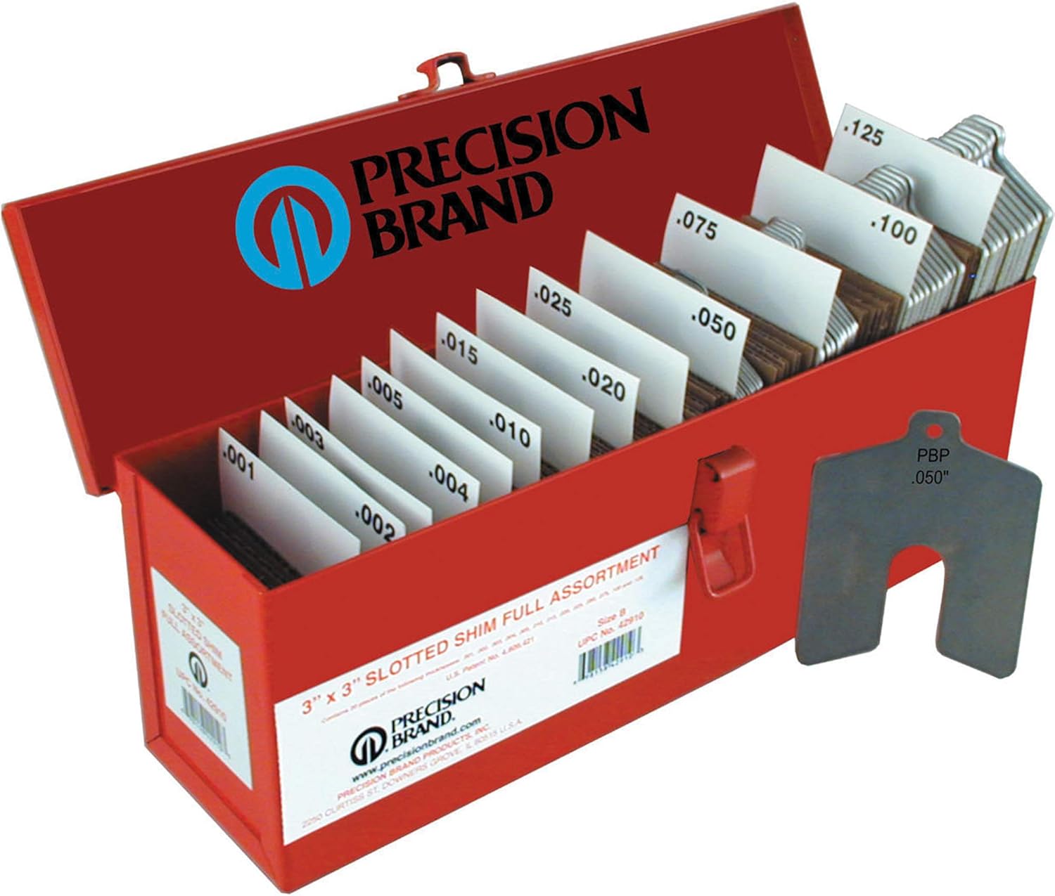 Slotted Shim Assortment Kits size b 3x3 assorted slotted shims