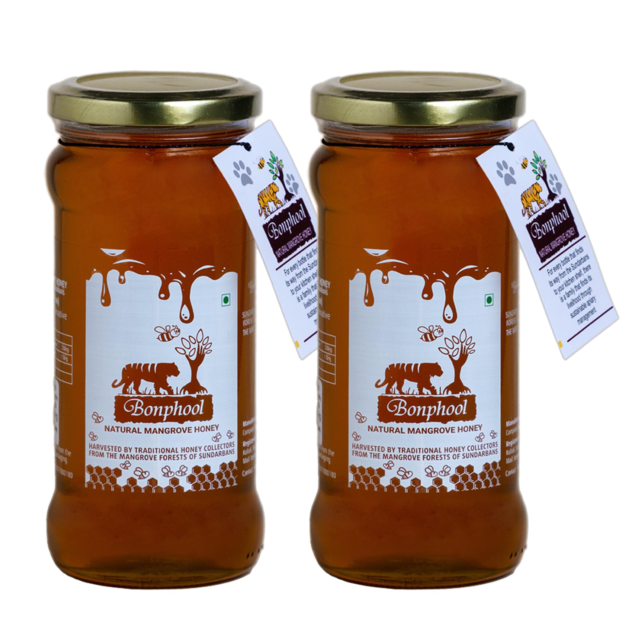 Natural Mangrove Honey, 490 Grams x 2 bottles (980 gm) | NMR Tested