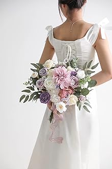 Serra Flora Artificial Flowers Combo Box Set Faux Flowers Bulk Flower Leaf with Stems Arrangements for DIY Wedding Bouquets Party Table Centerpieces Home Decorations Indoor Outdoor