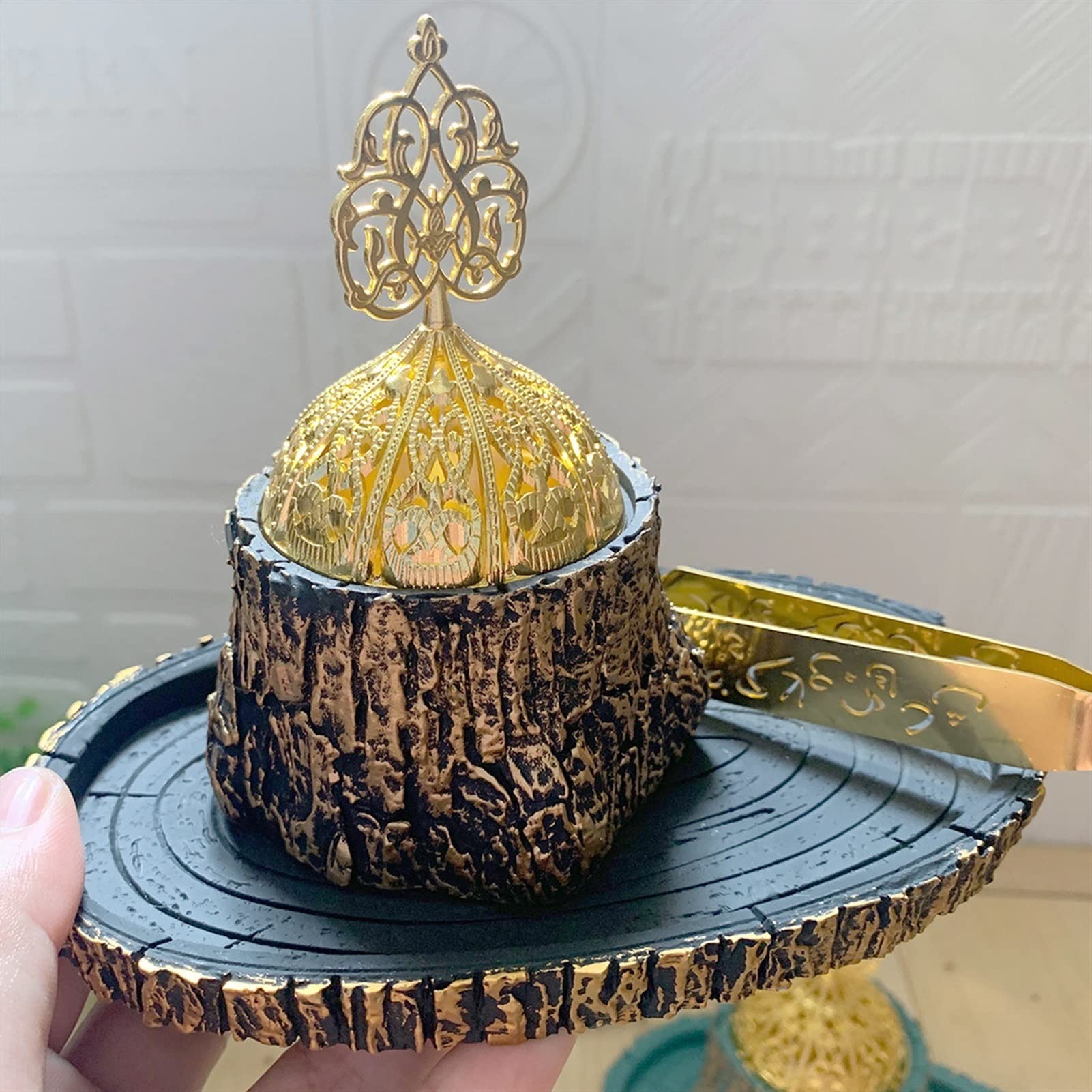 Horno de la Resina de la Resina de la Resina de la Resina del Incienso de Arabia for el Escritorio del hogar Crafts de los palitos de Incienso de Té Oficina Hogar (Color : 01)