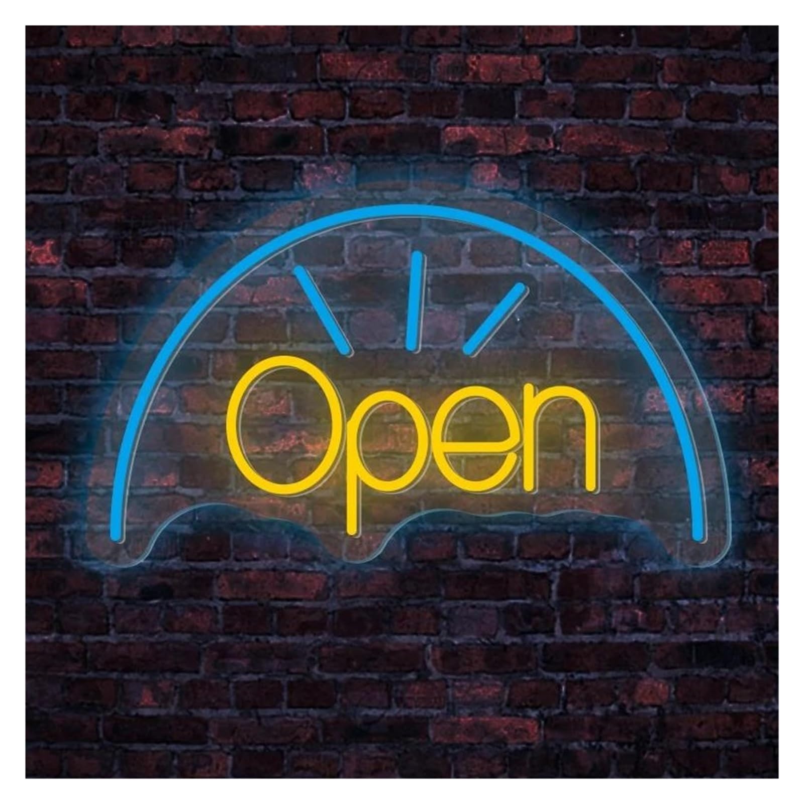 SHOUXI Sign Lamp Open Neon Sign Cafe Bar Restaurant Shop Decoration Personalized Business Lights Adjustable Brightness USB Powered Lamp 40cmx26cm