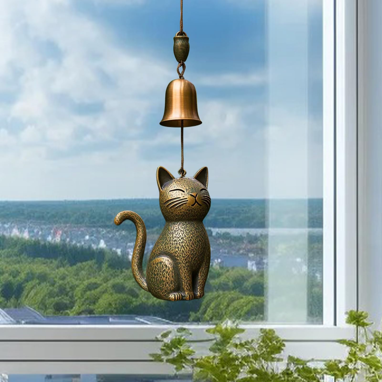 Statua Animali con campane esterne in metallo per casa e