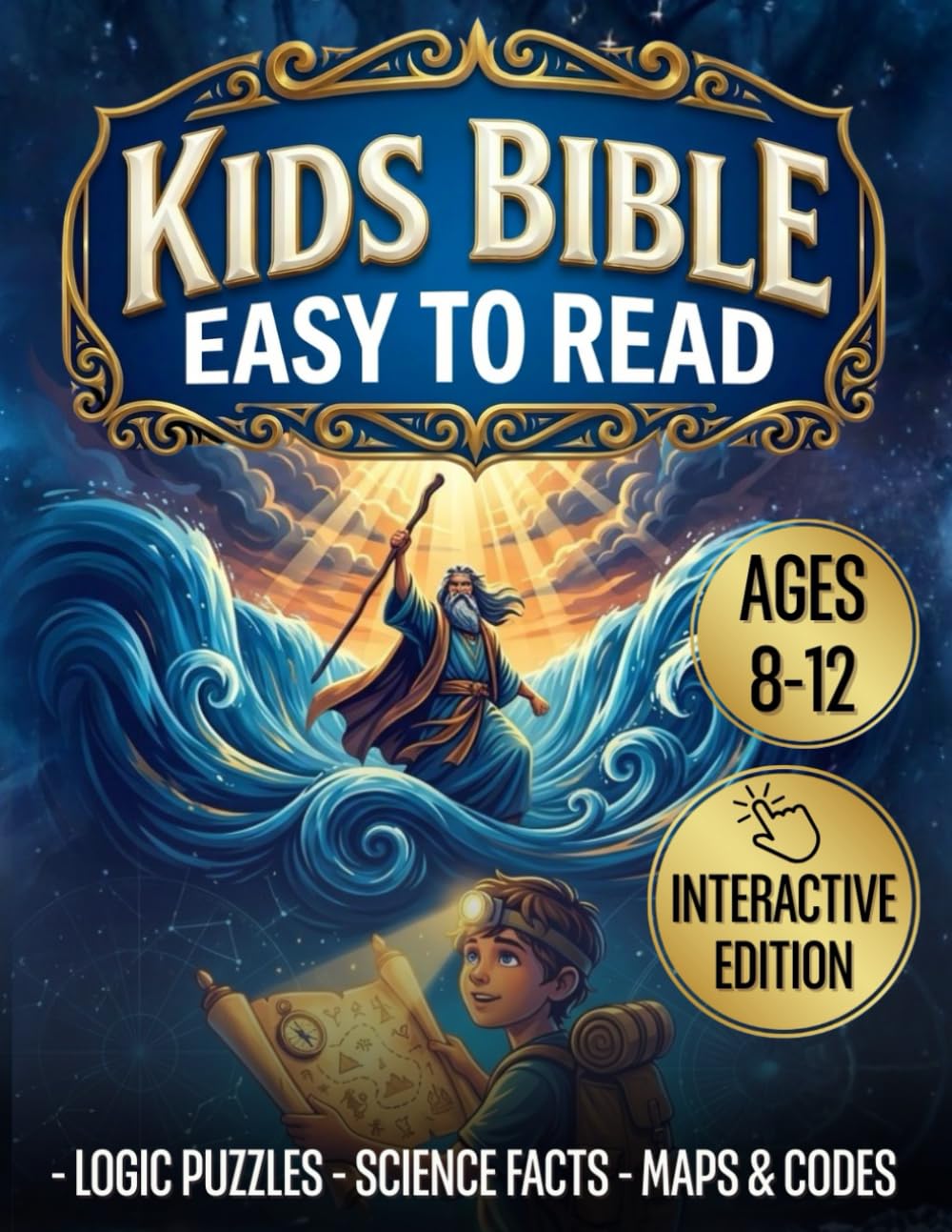 Kids Bible Ages 8-12 Easy to Read: Heroic Narratives & Fun Challenges. The Interactive Study Companion with Quizzes, Science Facts & Hands-On Projects