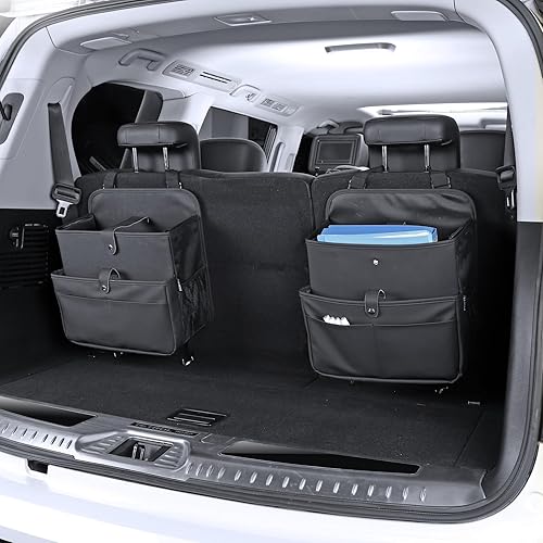 Miniatura 3 de Organizador de asiento de automóvil, ajuste universal para asientos delanteros y traseros, letras colgantes, carpetas legales, computadoras