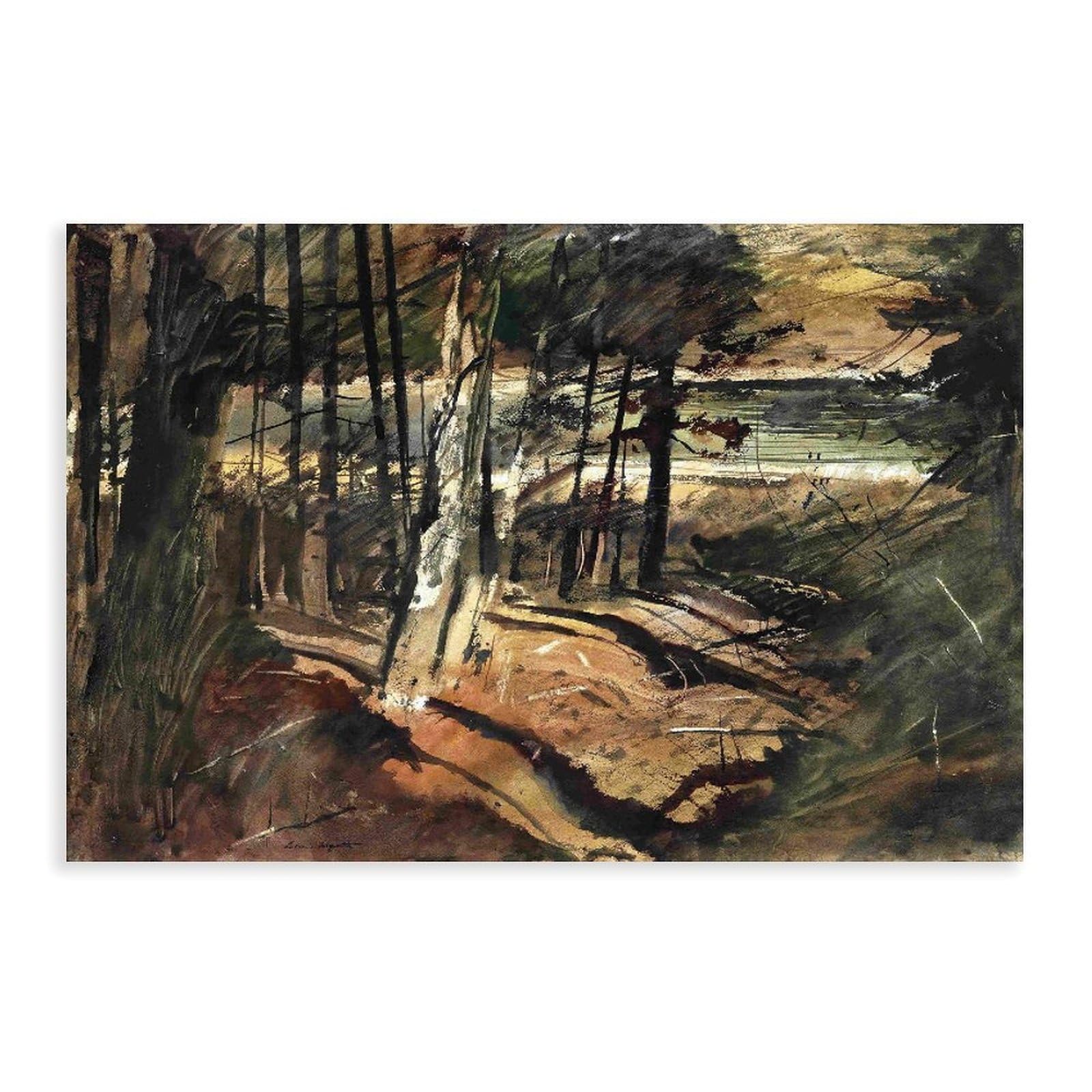 WCYB Pine Needles by Andrew Wyeth Posters Prints Canvas Deco Paintings Wall Art Unframe 20" L X 30" W