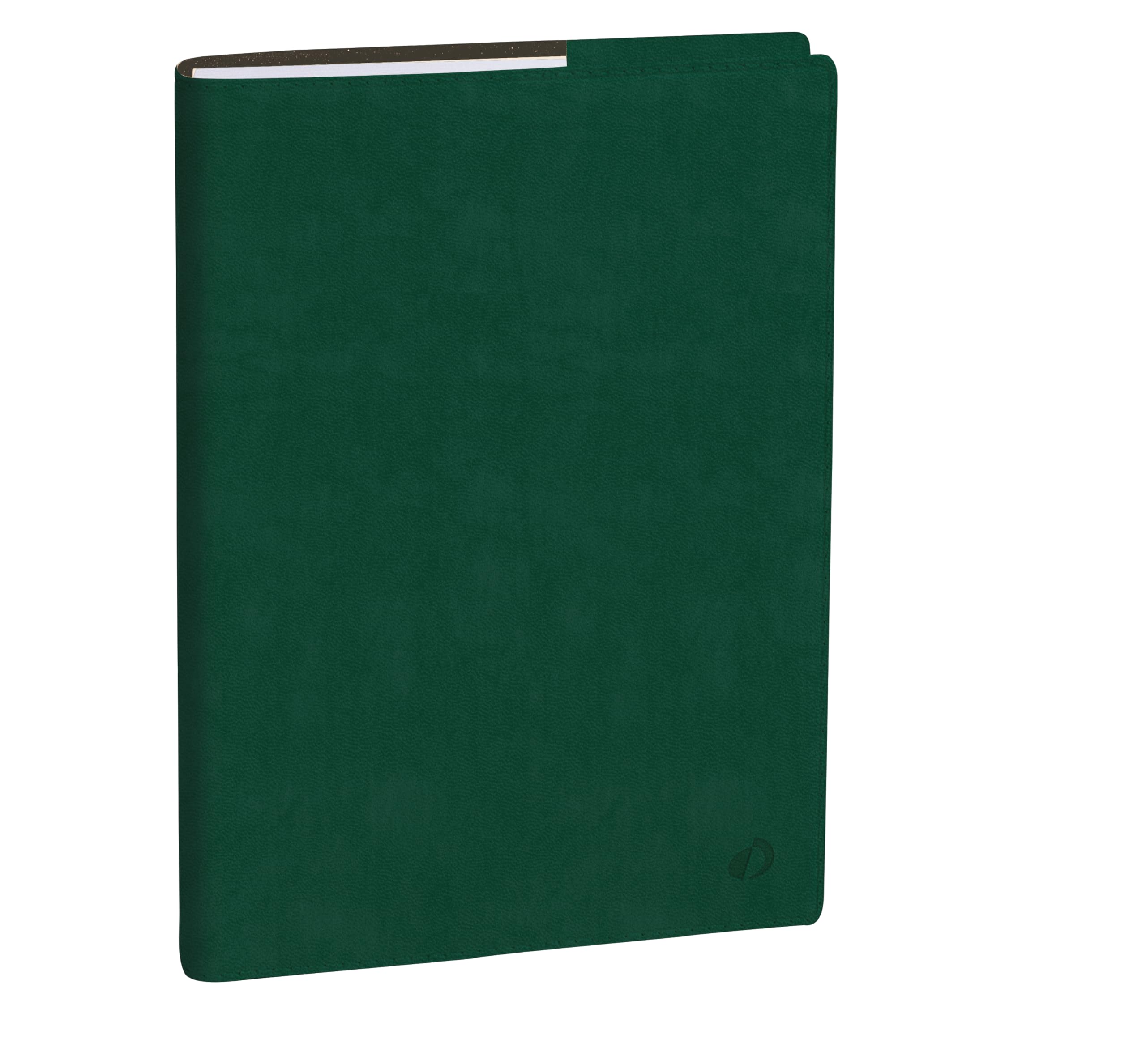 Quo Vadis 016683Q kalendarz prezydenta język włoski rok 2026, zielony, angielski, rozmiar A4, 21 x 29,7 cm, tygodniowy 13 miesięcy, grudzień – grudzień, biały papier, książka adresowa, zdejmowana