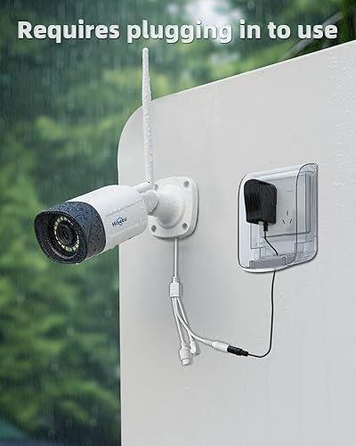 Miniatura 3 de Hiseeu Sistema de cámara de seguridad inalámbrica para exteriores, cámara WiFi de 3 MP para el hogar, kit de cámara WiFi-Pro de 16 canales, audio