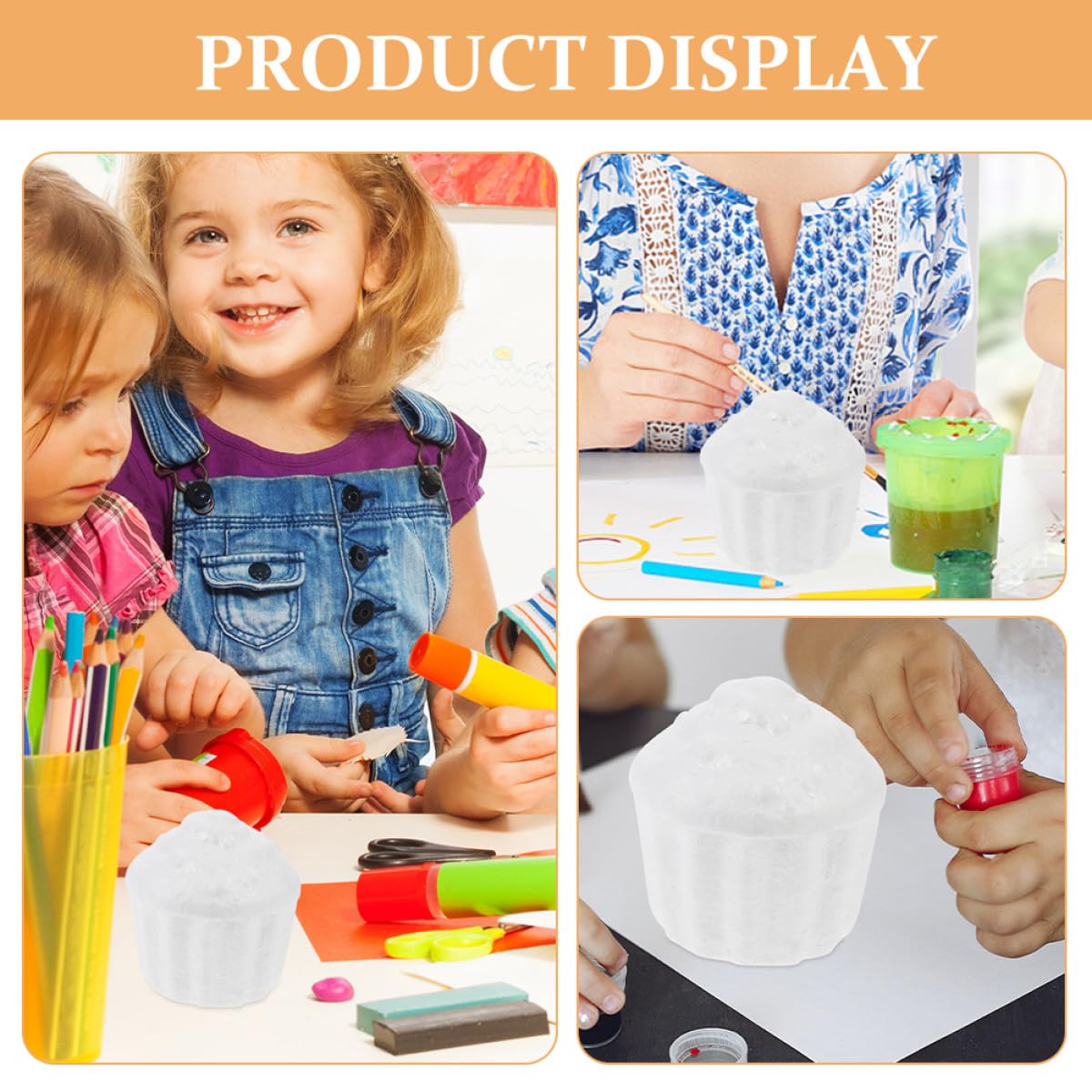 BESTonZON Lot de 5 Modèles de Gâteau en Mousse Blanche 78 CM Réutilisables et Compacts Accessoires pour Décoration et Entraînement Cake Design DIY pour Peinture et Artisanat Créatif
