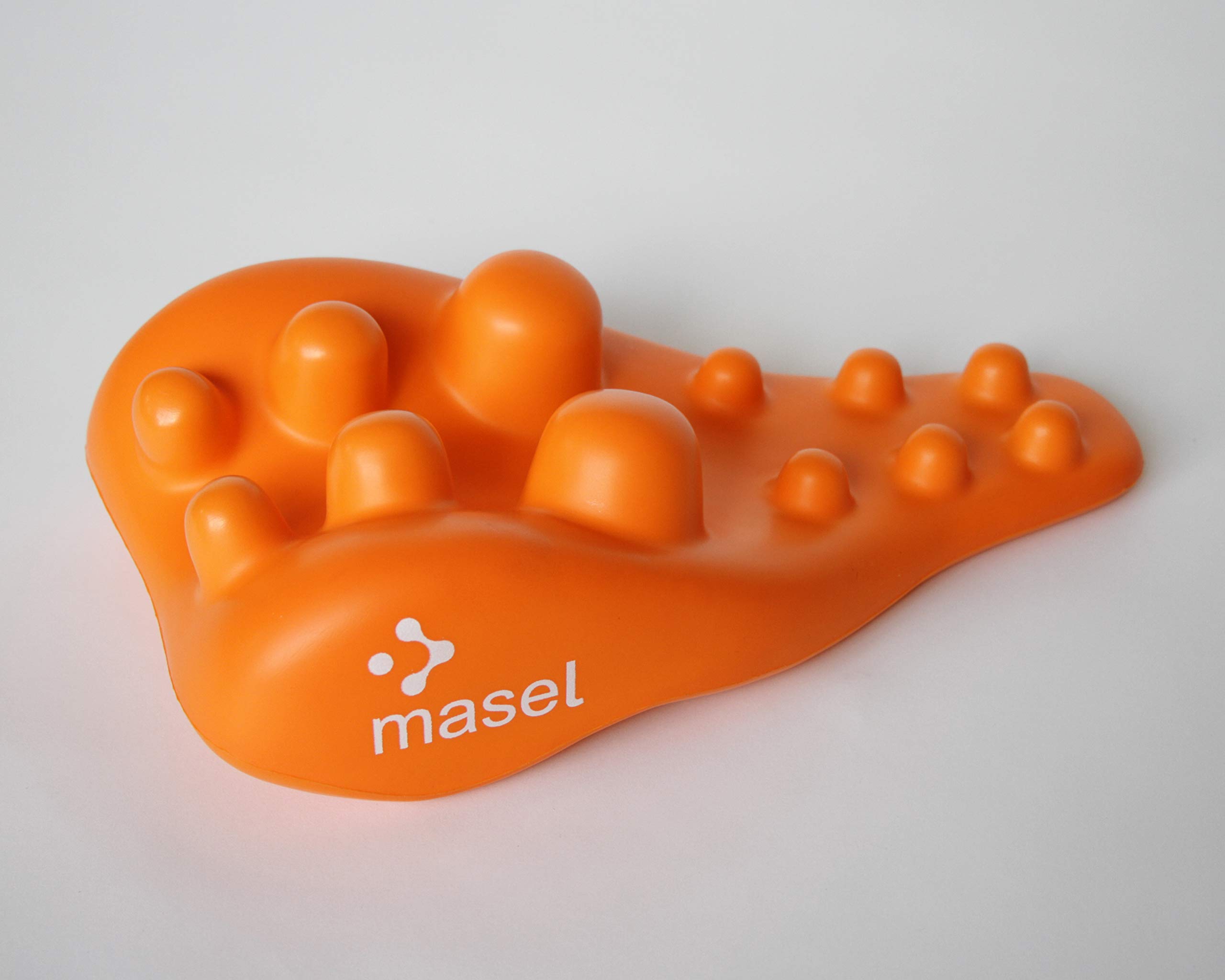 Neck and Shoulder Relaxer, Wellness, Gift for Pain Relief, Portable Cervical Spine Massager, Trigger Point Pain Relieving Pillow, Acupressure Neck and Shoulder Device, Neck Pain Relief Device