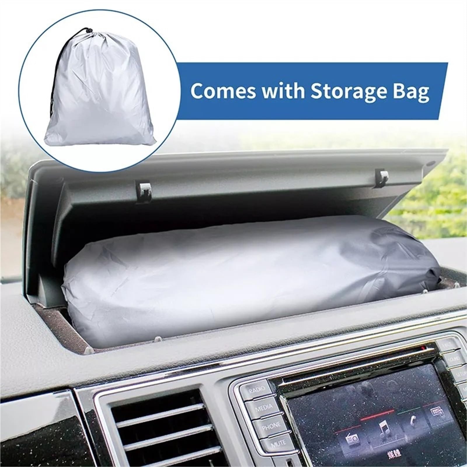 para VW Transporter T5 Cubierta De Parabrisas Coche Protección UV Nieve para Toldo Parasol Parabrisas para Coche