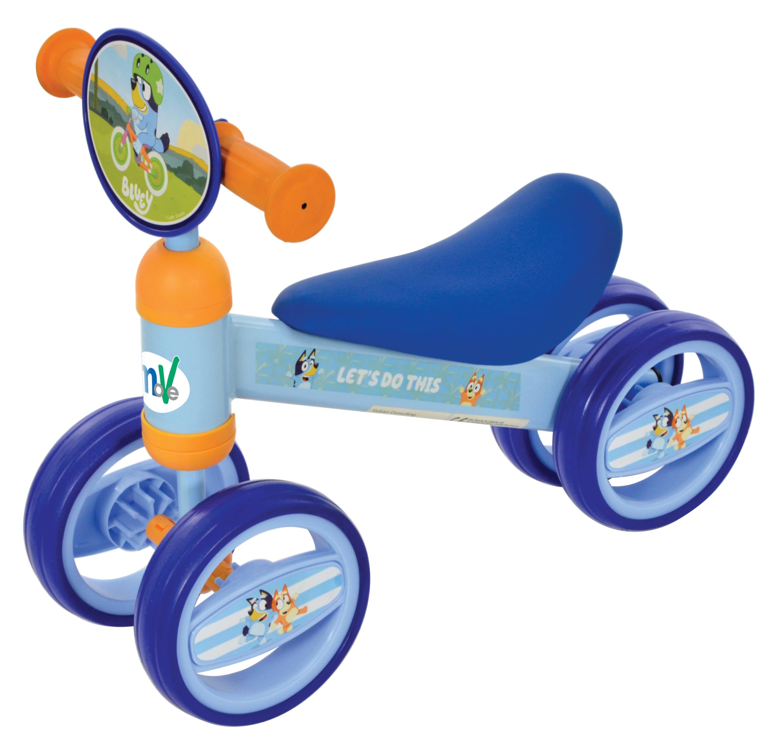 Bluey Jouets autoporteurs pour garçons et filles de 1 an – Vélo de luxe pour tout-petits – Vélo pour bébé sous licence officielle pour enfants de 1 an et plus – Cadeaux de 1er anniversaire pour filles