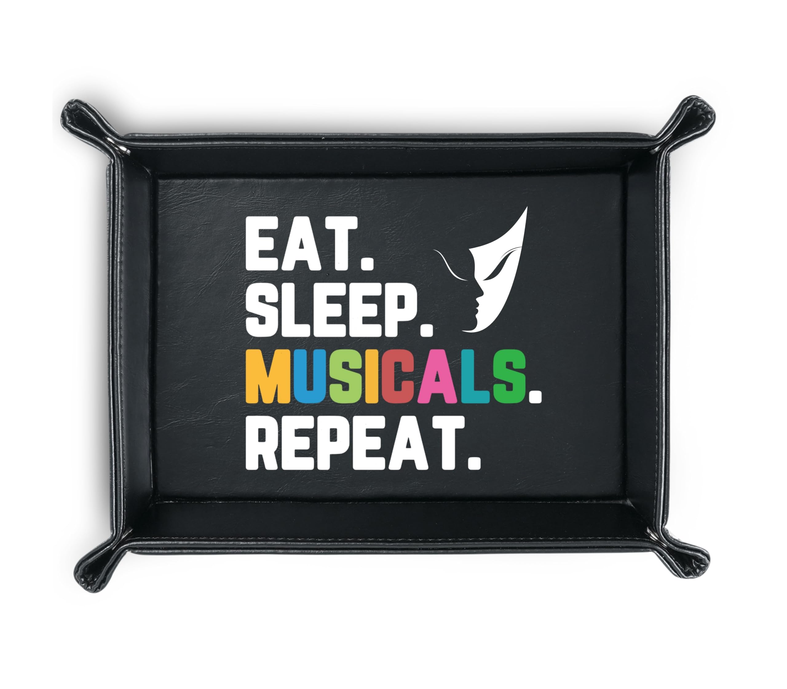 INNObeta Theater Gifts, Broadway Gifts for Musicians, Actors and Music Teacher on World Theatre Day, Birthday and Chistmas, PU Leather Storage Organizer
