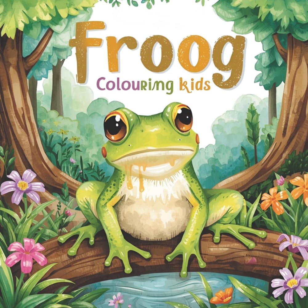 Little Forest Friends Coloring Book: Froggy Fun for Tiny Hands