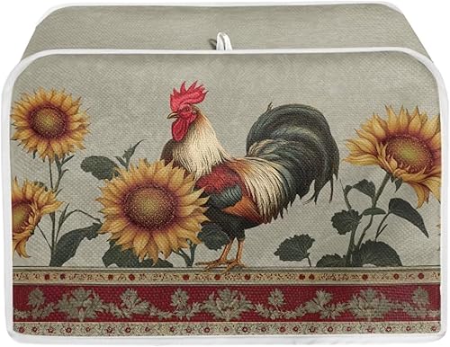 Vista 13 de Cubierta floral para tostadora de limón, 4 rebanadas de pan, tostadora, horno, cubierta a prueba de polvo, cubierta para electrodomésticos pequeños