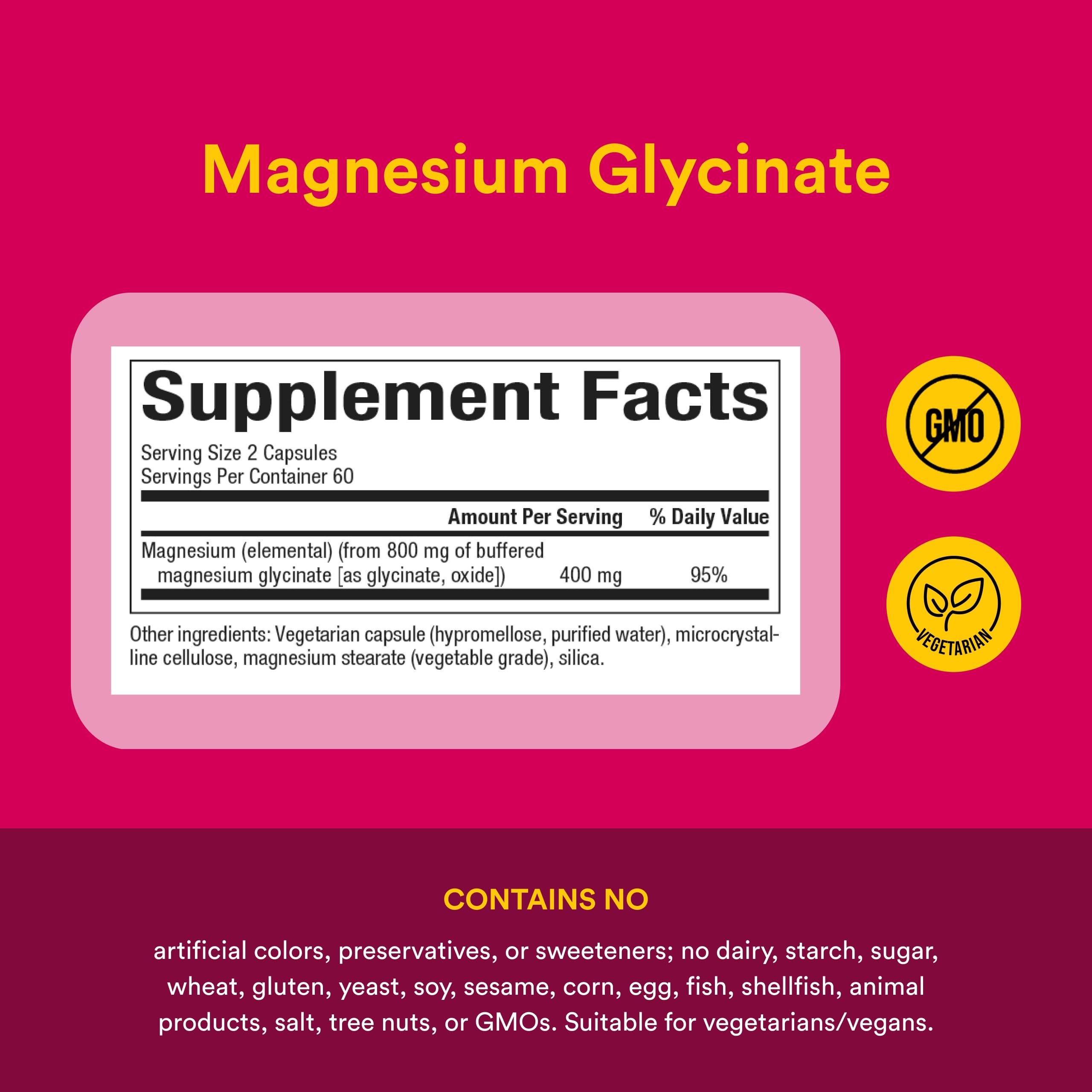 Natural Factors Magnesium Glycinate 400 mg for Stress Support*,120 Servings — Amazon image 4