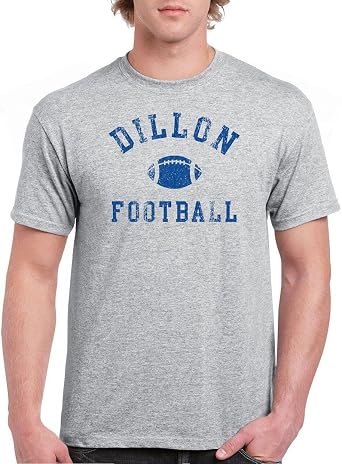 DIRTYRAGZ Mens Dillon Panthers Football T-Shirt Grey