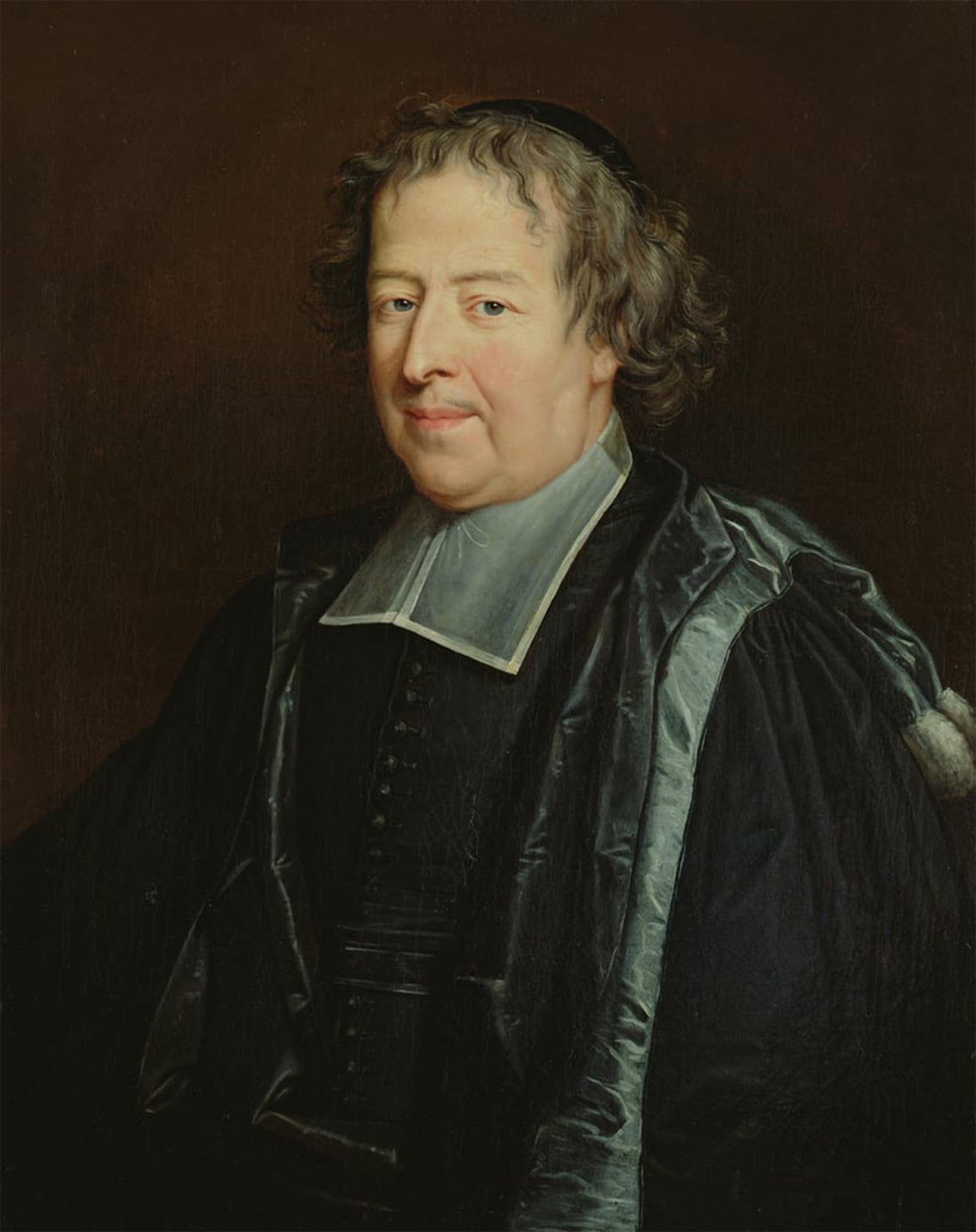 SERENDIPITP Vintage Picture Print on Canvas Wall Art Poster Portrait of a Priest by Philippe De Champaigne Artwork Print Poster for Wall Decor 60x90cm