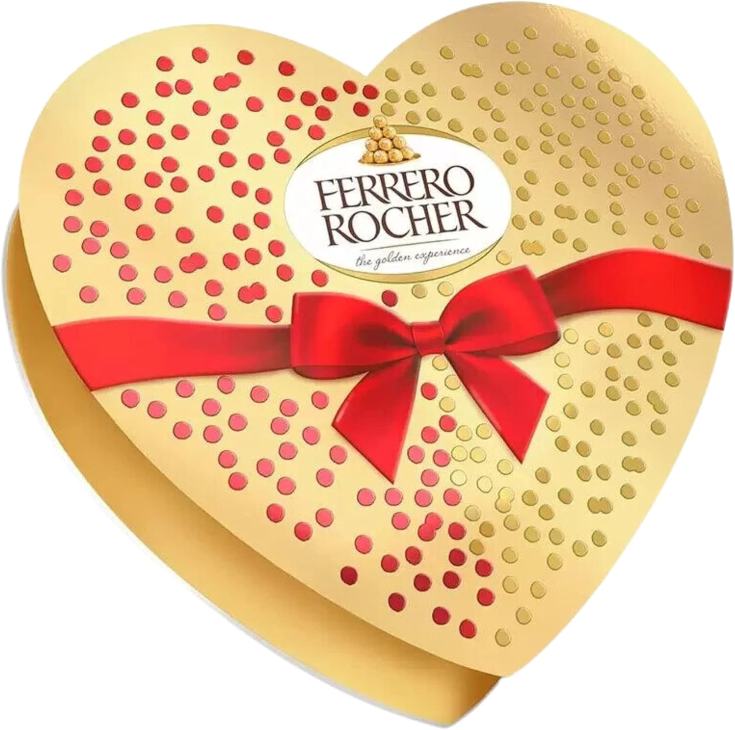 Ferrero Rocher T10 a forma di cuore con fiocco in confezione regalo