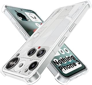 TheGiftKart Hybrid Shockproof Back Cover Case for Nothing Phone 3 5G | Hard Back Cover Case for Nothing Phone 3 5G (PC & TPU, Transparent Hard Clear Back, Clear Sides)