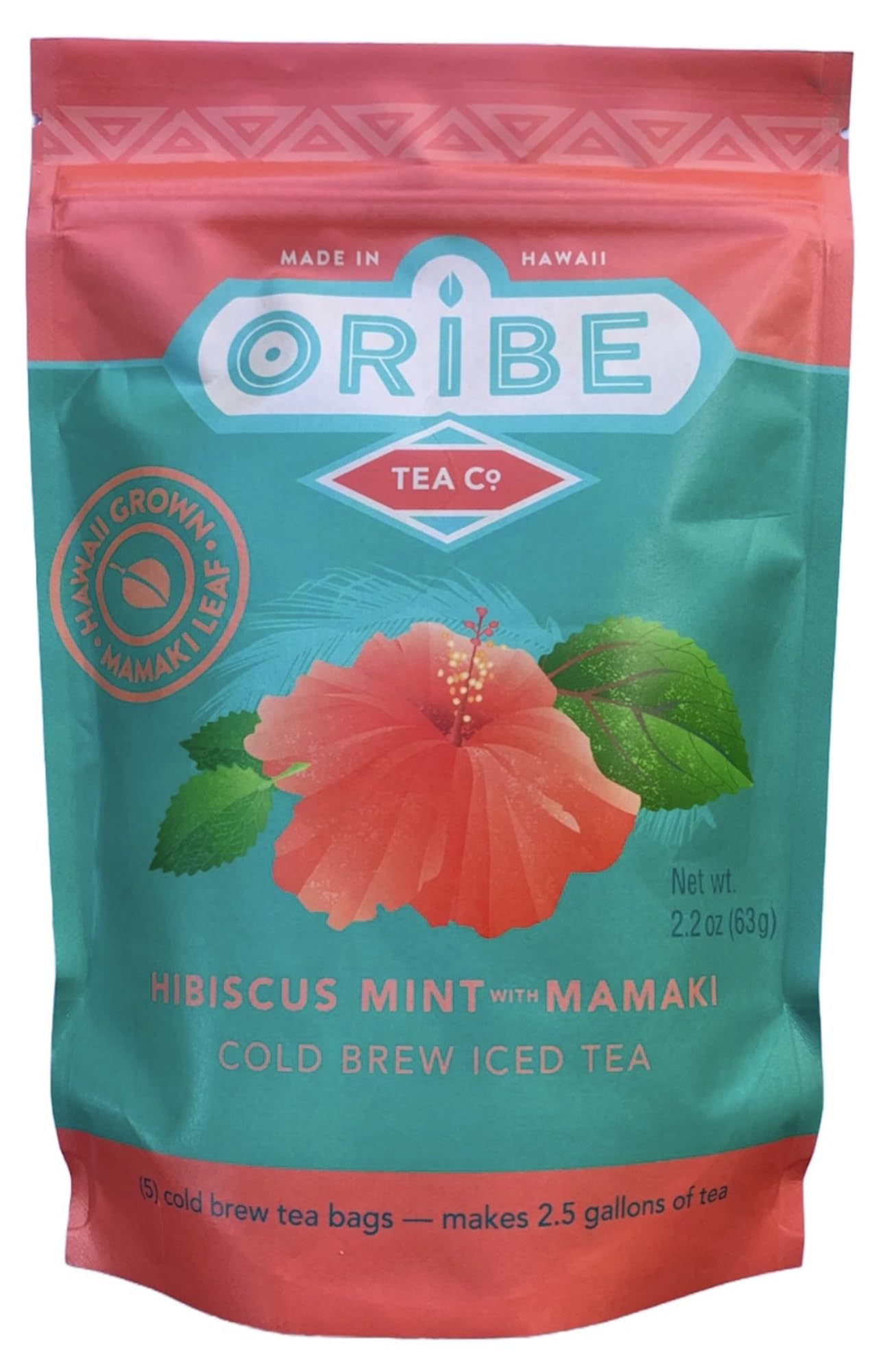 Oribe Tea Co.Cold Brew Iced Tea (Hibiscus Mint with Mamaki)