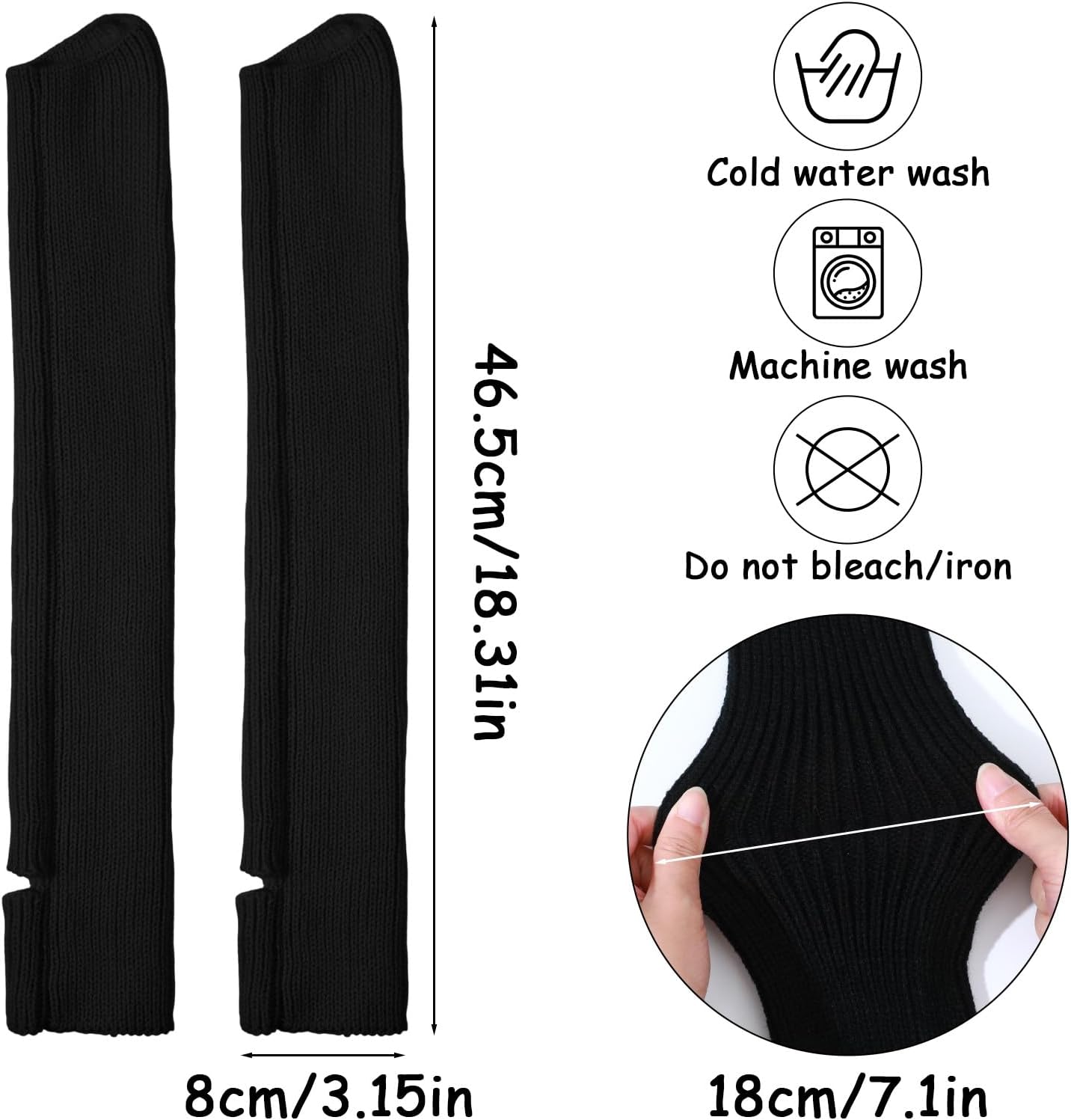 Lusofie Ballet Leg Warmers Knitted Open Heel Stirrup Design Leg Warmers for Women Ballet Yoga Dance, Multiple Colors - Image 2