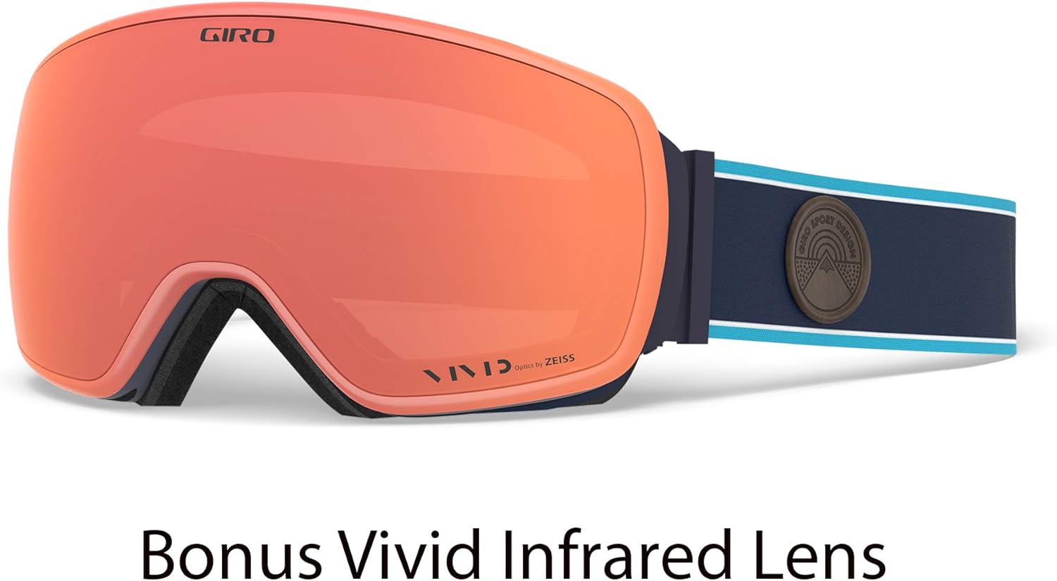 Giro Agent Adult Snow Goggles Quick Change with 2 Lenses Midnight Element Vivid Copper/Vivid Infrared