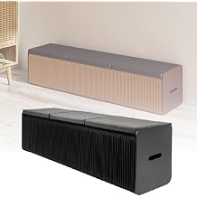 Folding Paper Stool Sofa Accordion Folding Paper Stool, Honeycomb Structure Design High Load-Bearing Capacity, Easy to Store No Assembly Required Suitable for Home UseBlack,37x41x135cm
