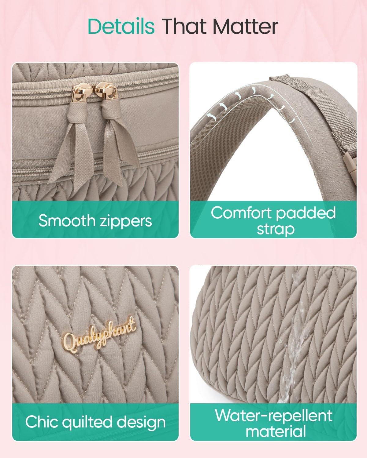 Qualyphant Petit sac à dos tire-lait pour Spectra S1 S2 Medela avec sac isotherme, petit sac à langer fourre-tout