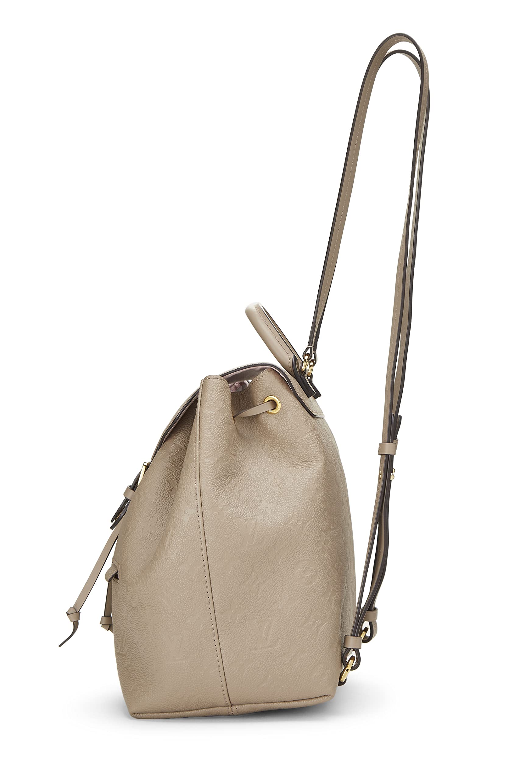 Louis Vuitton, Pre-Loved Beige Monogram Empreinte Montsouris PM NM, Beige