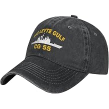 ChewyZ USS Leyte Gulf Cg 55 Baseball Cap Mens Vintage Dad Hat Trucker Cap Black