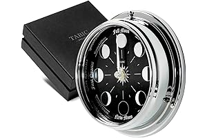 Mystical Moon Phase Clock: Celestial Grace Adorns Your Walls