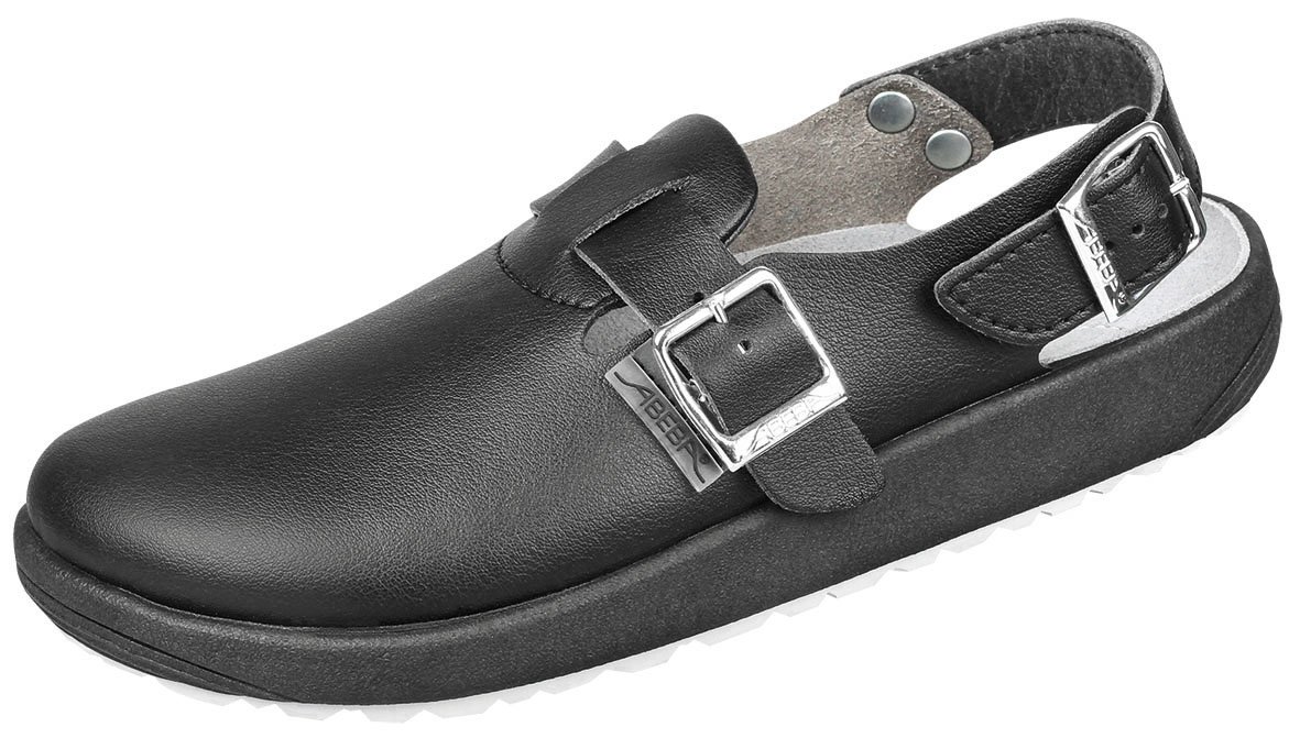 Abeba970111 Rubber Clog, OB, A, FO, SRC, White, Hexa4GRIP, Size 38