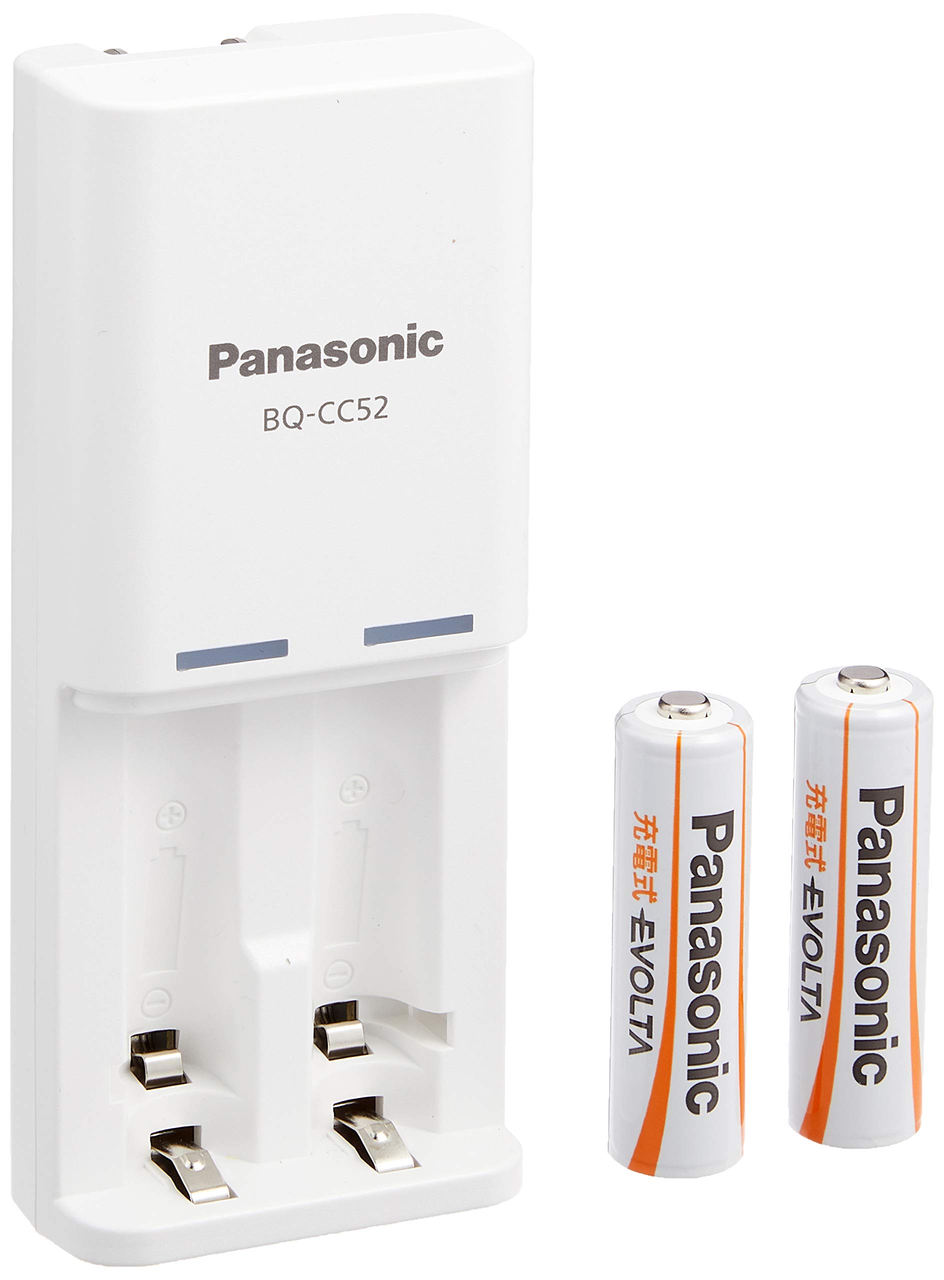 Amazon | Panasonic 充電式EVOLTA 充電器セット 単3形充電池 2本付 お 