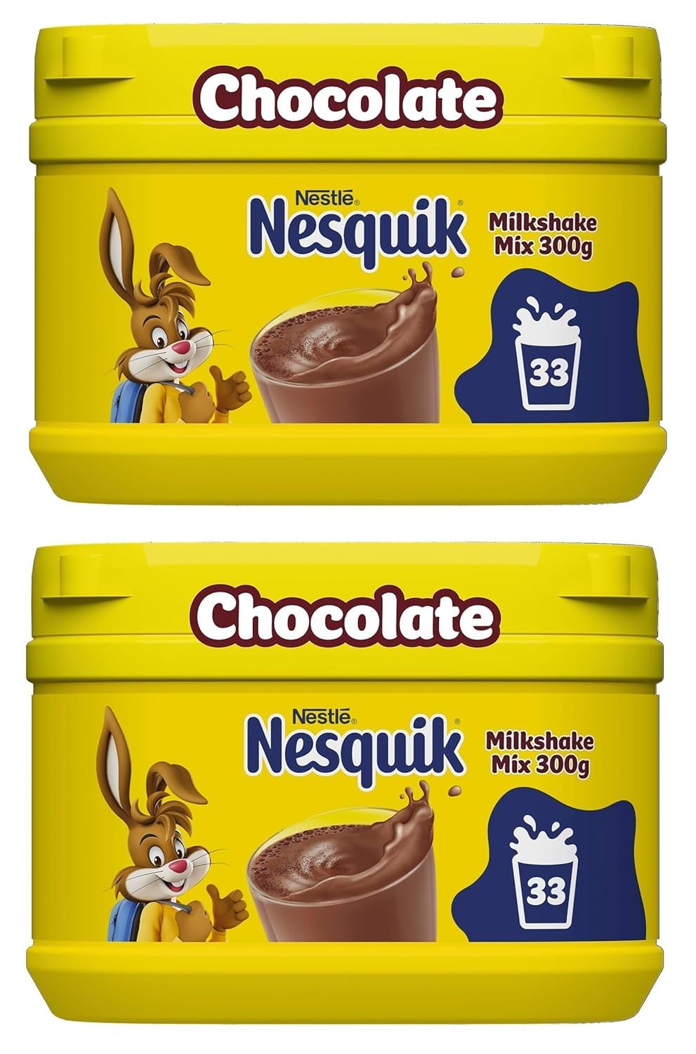 Nestle Nesquik Chocolate Milkshake Mix, Each 300g, Makes 33 Servings, X Pack Of 2 Instant Drink Powder (Product Of Malaysia)-image-9