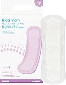 Frida Mom Postpartum Pads, Leak Proof Feminine Care Maxi Pads, 6 Layers of Protection for Maximum Absorbency (18ct)