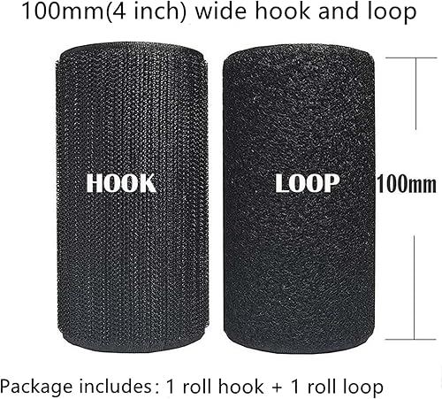 Miniatura 2 de Cinta de velcro para coser de 4 pulgadas, 3.9 in de ancho, tiras de fijación no adhesivas para tela, manualidades, decoración del hogar, ropa,