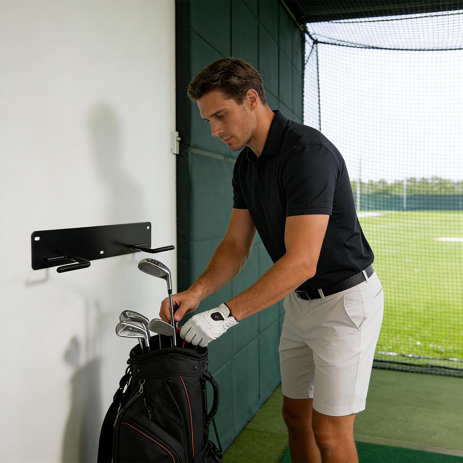 Support mural pour sac de golf Robuste et Gain de Place